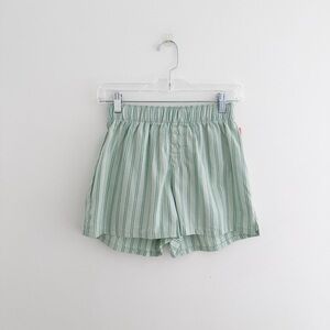 NWT Colsie Green Striped Cotton Boxer Pajama Shorts Size XS